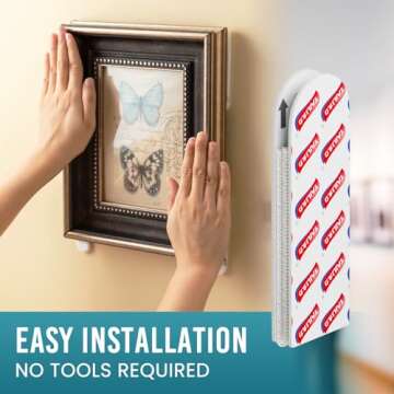 TAILI Picture Hanging Strips Heavy Duty, Medium 28 Pairs (56 Strips) Frame Hanger for Walls, Picture...