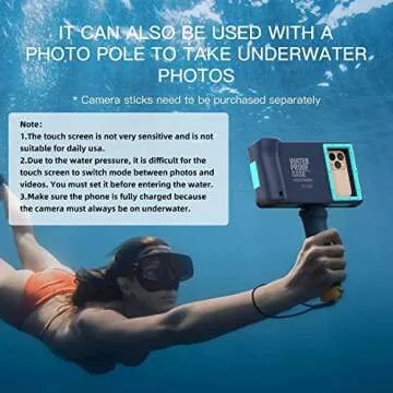 Professional Waterproof Underwater Snorkeling Phone Case for iPhone 11/8/7/6 Pro Max Mini Xr/X/Xs/Samsung Galaxy Note10/9/8/S10/9/8 Ultra Plus Professional screensizes Below 4.7inch Green