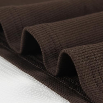 Artfish Women Sleeveless Racerback Crop Top Brown