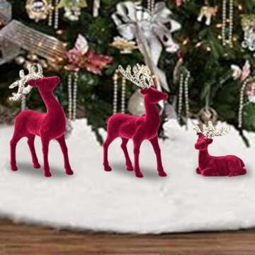 Elegant HELLORSO Christmas Reindeer Tabletop Decor