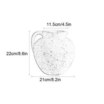 BFSHY Ceramic Flower Vases,Rustic Home Décor Floral Vase,Shabby Chic Vase,for Home Decor Living Roo...