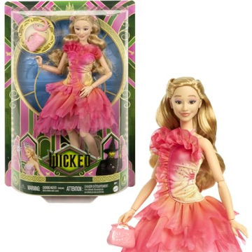 Mattel Universal Wicked Glinda Fashion Doll with Accessories, Blonde Hair