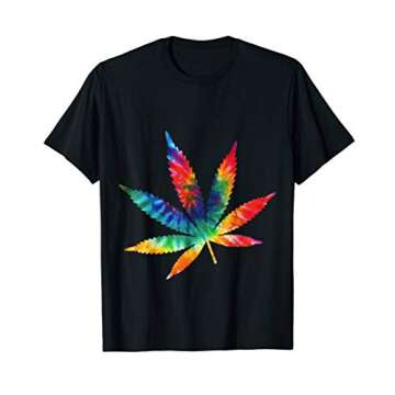Cannabis Leaf Tie Dye T-Shirt