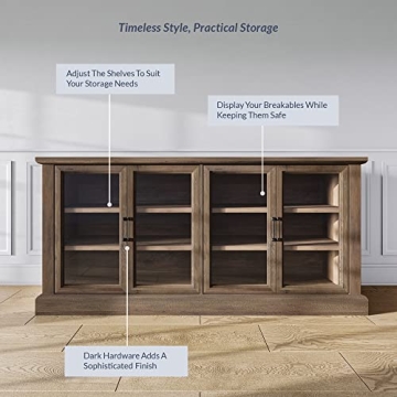 BELLEZE 70 Inch Modern Farmhouse Buffet Cabinet