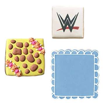 Square Cookie Cutters 3-Pc. Set Made in USA by Ann Clark, 2.5", 3", 3.5"