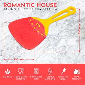 ROMANTIC HOUSE Baking Silicone EVA Spatula 2pack