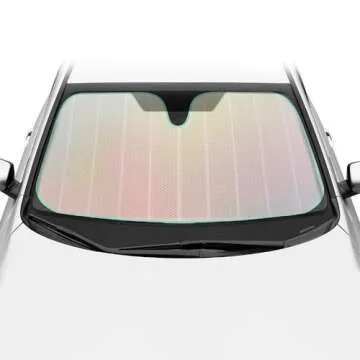 BDK Iridescent Car Windshield Sun Shade - Keep Your Vehicle Cool
