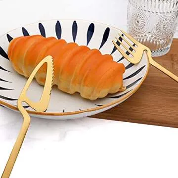 Luxury Matte Black Silverware Set for Elegant Dining