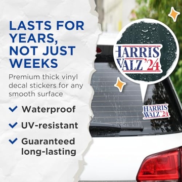 Harris Walz 2024 Election Stickers - Premium Vinyl