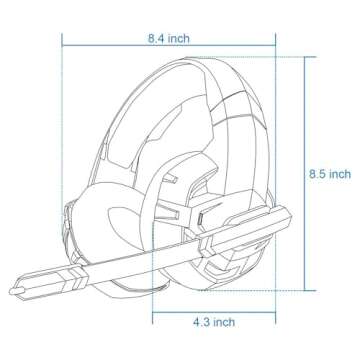 Cdycam Wired Gaming Headset - 7.1 Surround Sound & Comfort