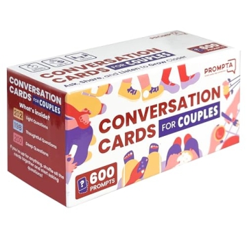 Rayliad 600 Conversation Cards for Couples - Essential Relationship Game for Deeper Connections