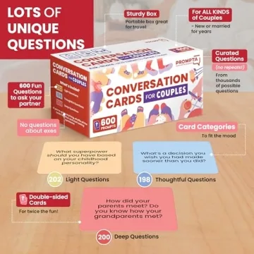 Rayliad 600 Conversation Cards for Deeper Connections