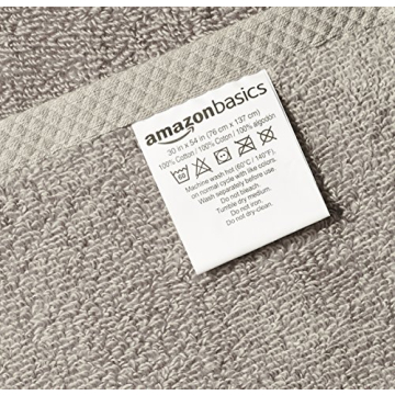 Amazon Basics Quick-Dry Oversize Cotton Bath Towels 2-Pack