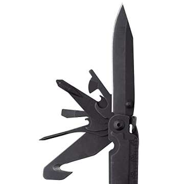 SOG PowerAccess Assist Full-Sized Well-Rounded Daily Use Multi-Tool | One-Handed Assisted Opening | 21 Tools, Black