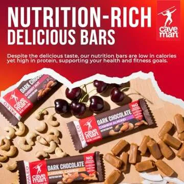 Caveman Foods Dark Chocolate Cashew Almond Bars