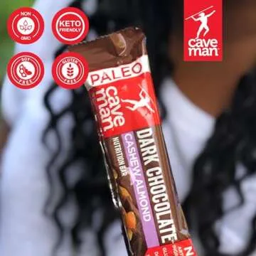 Caveman Foods Dark Chocolate Cashew Almond Bars