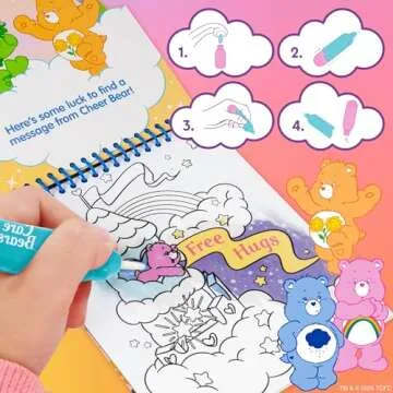 Care Bears Aqua Art, Paint With Water Books for Kids, Reusable Water-Reveal Activity, Mess Free Coloring for Toddlers, Fun Toddler Toys, Road Trip Activities For Kids, Airplane Toys For Toddlers 1-3
