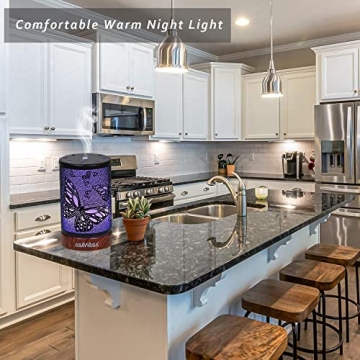 ASAWASA Essential Oil Diffuser with Night Light and Auto Shut-Off