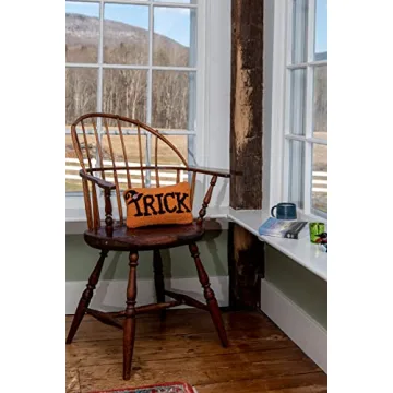 Chandler 4 Corners Artist-Designed Trick Hand-Hooked Wool Decorative Throw Pillow - Halloween Pillow for Couches & Beds - Easy Care & Low Maintenance - Trick or Treat-Themed Home Décor