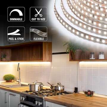 Armacost Lighting 153250 RibbonFlex PRO Series 120 LED/M LED Lights Tape, 32.8 ft, 4000K