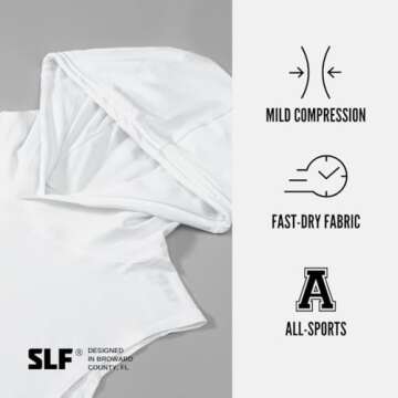 SLEEFS Basic White Sleeveless Compression Hoodie - Workout Top Tank for Men - Breathable Muscle Shirt - Quick Dry