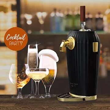 GREEN HOUSE COCKTAIL AND DRAFT BEER DISPENSER - Converts Any Type of Can, Bottle Beer or Juice into Beer Cocktail or Tap Draft Beer with Ultra Fine Foam to keep taste longer.