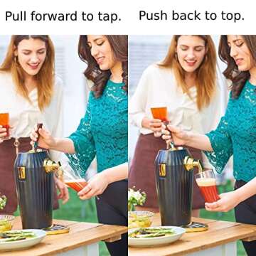 GREEN HOUSE COCKTAIL AND DRAFT BEER DISPENSER - Converts Any Type of Can, Bottle Beer or Juice into Beer Cocktail or Tap Draft Beer with Ultra Fine Foam to keep taste longer.