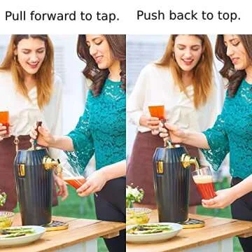 GREEN HOUSE COCKTAIL AND DRAFT BEER DISPENSER - Converts Any Type of Can, Bottle Beer or Juice into Beer Cocktail or Tap Draft Beer with Ultra Fine Foam to keep taste longer.