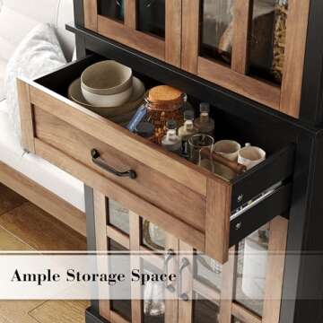 Stylish FOTOSOK 71'' Kitchen Pantry Cabinet with Storage