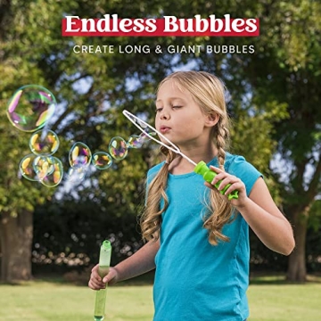 JOYIN 24 Pack Bubble Wands for Endless Outdoor Fun