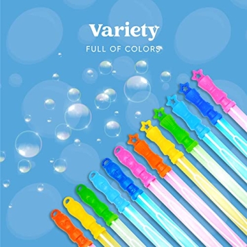 JOYIN 24 Pack Bubble Wands for Endless Outdoor Fun