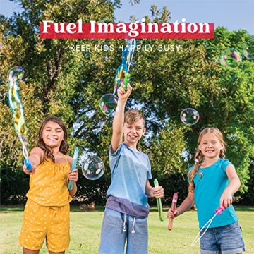JOYIN 24 Pack Bubble Wands for Endless Outdoor Fun