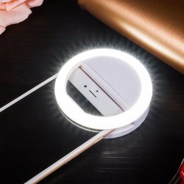 Auxiwa 36 LED Rechargeable Selfie Ring Light for Smartphones