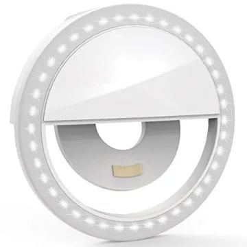 Auxiwa 36 LED Rechargeable Selfie Ring Light for Smartphones