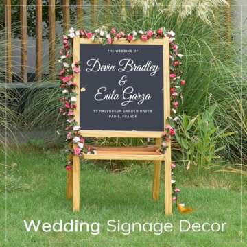 Miracliy 5 Pack 41 FT Fake Rose Vine Flowers Plants Artificial Flower Hanging Rose Ivy Home Hotel Office Wedding Party Garden Craft Art Déco