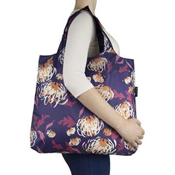 Envirosax Oriental Spice Pouch, Set of 5 Reusable Shopping Bags, Multicolor