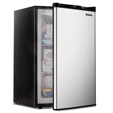 Stay Organized with the EUHOMY 3.0 Cu.Ft Compact Upright Freezer - Perfect for Any Space!