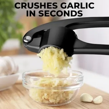 Zulay Kitchen Garlic Press Set for Effortless Cooking