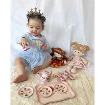 LeyaDoll Personalized Soft Baby Doll for 1 Year-Old Girls