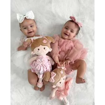 LeyaDoll Personalized Soft Baby Doll for 1 Year-Old Girls