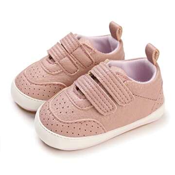 E-FAK Baby Shoes Non-Slip Sneakers for Infants in Pink