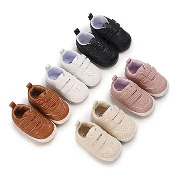 E-FAK Baby Shoes Non-Slip Sneakers for Infants in Pink