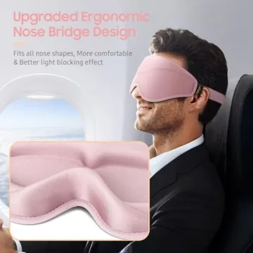 BeHoomi Sleep Mask - Total Blackout, Premium Comfort