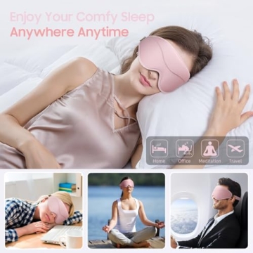 BeHoomi Sleep Mask - Total Blackout, Premium Comfort