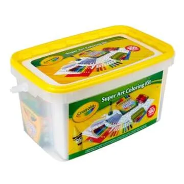 Crayola Super Art Coloring Kit (100+ Pcs), Arts & Crafts Set for Kids, Coloring Supplies, Arts & Crafts Set, Gifts for Kids [Amazon Exclusive]