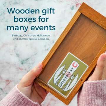 BSIRI Wooden Puzzle Box for Creative Gift Giving
