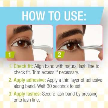 Ardell Winks Be Yourself Lashes - Vibez Style, Bold & Expressive Black Strip Lashes, Dramatic Look, False Eyelashes, 4-Pack