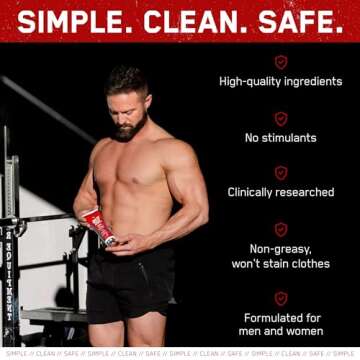 SteelFit Abs of Steel Maximum Definition Cream - Skin Tightening, Toning & Firming Lotion for Sculpting Abs - L-Carnitine Pre & Post Workout Supplement for Men & Women - Non-Greasy Formula, 3.4 Ounces