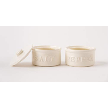 Mud Pie Salt & Pepper Cellar Set - Stylish Kitchen Accessory