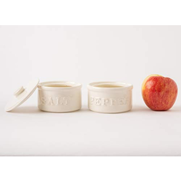 Mud Pie Salt & Pepper Cellar Set - Stylish Kitchen Accessory